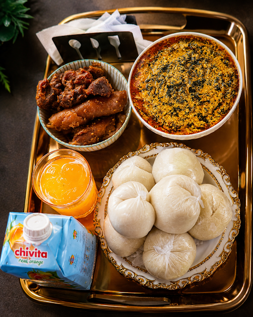 Fresh Nigerian meal at The Real Pot Café